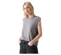 Boxy Tank Triblend Header Gray Garment D