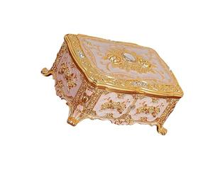 BOYANDM Stilvolle emaillierte Schmuckschatulle mit verspiegeltem Blumenmuster, perfekt für die Aufbewahrung von Ringen, Ohrringen und Halsketten, elegante Organizer-Aufbewahrungsbox mit verspiegelter