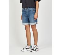 Boyfriend-Jeans GANG "GANG Jeans Short 94NICA SHORTS", Damen, Gr. 27, denim blau, 90% Baumwolle, 2% Elasthan, 8% Polyester, Jeans (35296031-27) denim blau