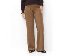 Boyfriend-Hose RAPHAELA BY BRAX "Style DamenpulloverTH FLARED", Damen, Gr. 36, Normalgrößen, braun, 90% Polyester, 10% Elasthan, Hosen (21213514-36) braun