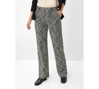 Boyfriend-Hose RAPHAELA BY BRAX "Style DamenpulloverTH FLARED", Damen, Gr. 44K (22), Kurzgrößen, schwarz, 64% Polyester, 17% Baumwolle, 13% Viskose, 3% Wolle, 1% Elasthan, 1% Sonstige Fasern, 1% Polya