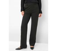 Boyfriend-Hose RAPHAELA BY BRAX "Style DamenpulloverTH FLARED", Damen, Gr. 44K22, Kurzgrößen, grau (dunkelgrau), 67% Viskose, 28% Polyamid, 5% Elasthan, Hosen (56698618-22) dunkelgrau