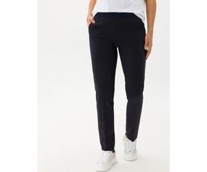 Boyfriend-Hose RAPHAELA BY BRAX "Style LIV", Damen, Gr. 42, Normalgrößen, blau (navy), Web, 90% Polyester, 10% Polyurethan, sehr schmal, Hosen (43446625-42) navy
