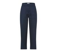 Boyfriend-Hose RAPHAELA BY BRAX "Style PAM CULOTTE", Damen, Gr. 44K (22), Kurzgrößen, navy, Web, 61% Leinen, 18% Viskose, 18% Baumwolle, 3% Elasthan, Hosen (38708119-22) navy