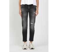 Boyfriend-Jeans GANG "94NADIA CROPPED", Damen, Gr. 25, Normalgrößen, destroyed anthra, 98% Baumwolle, 2% Elasthan, unifarben, Ballonform lang, Jeans, im 5-Pocket-Style (21235249-25) destroyed anthra
