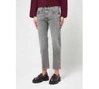 Boyfriend-Jeans GANG "94NICA CROPPED", Damen, Gr. 31, N-Gr, grau (pepper grau), Denim/Jeans, Obermaterial: 98% Baumwolle, 2% Elasthan, bequem knöchelfrei, Jeans, mit geraden und verkürzten Beinverlauf