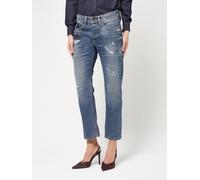 Boyfriend-Jeans GANG "94NICA CROPPED", Damen, Gr. 33, N-Gr, blau (cool destroy), Denim/Jeans, Obermaterial: 98% Baumwolle, 2% Elasthan, bequem knöchelfrei, Jeans, mit geraden und verkürzten Beinverlau