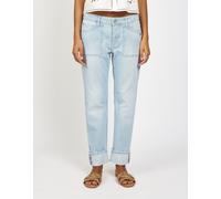 Boyfriend-Jeans GANG "94NICA WORKER", Damen, Gr. 31, N-Gr, bright sky blau, Denim/Jeans, Obermaterial: 98% Baumwolle, 2% Elasthan, regular fit knöchelfrei, Jeans, cooler, androgyner Look (59616118-31)