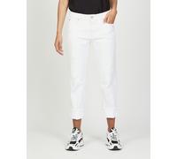 Boyfriend-Jeans GANG "GANG Jeans Boyfriend 94NADIA CROPPED", Damen, Gr. 32, denim blau, Stoff, 93% Baumwolle, 2% Elasthan, 5% Polyester, Jeans (82052004-32) denim blau