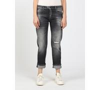 Boyfriend-Jeans GANG "GANG Jeans Boyfriend 94NADIA CROPPED", Damen, Gr. 33, grau denim, Denim/Jeans, 98% Baumwolle, 2% Elasthan, Jeans (66233205-33) grau denim