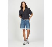 Boyfriend-Jeans GANG "GANG Jeans Short 94NICA SHORTS", Damen, Gr. 29, denim blau, Denim/Jeans, 90% Baumwolle, 2% Elasthan, 8% Polyester, Jeans (35296031-29) denim blau