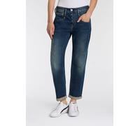 Boyfriend-Jeans HERRLICHER "Shyra Tap Denim", Damen, Gr. 26, N-Gr, bunt (traffic), Denim/Jeans, Obermaterial: 98% Baumwolle, 2% Elasthan, casual, 7/8-Länge, Jeans, mit halbverdeckter Knopfleiste (3180