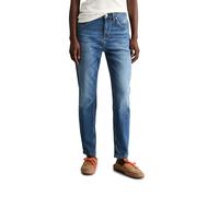 Marc O'Polo Denim Damen Jeanshose mit Stretch-Anteil Boyfriend Fit, Blau (Multi/ Mid Blue Marble), W29/L34