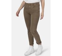 Boyfriend-Jeans STOOKER WOMEN "Davos Colour Denim Boyfriend Fit", Damen, Gr. 46, Länge 32, braun (shitake), Denim/Jeans, 98% Baumwolle, 2% Elasthan, lässig geschnitten lang, Jeans, Jeans Boyfriend Fit