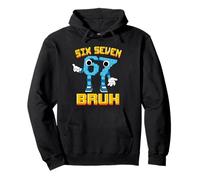 Boys Girls Kids Italian Brainrot Meme 67 Six Seven Pullover Hoodie