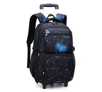 Boys Rolling Backpacks Kids'Luggage Wheeled Backpack for School Boys Trolley Bags Roller Bookbag with Lunch Bag