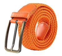 BOZEVON Elastischer Geflochtener Gürtel - Mehrfarbiger Elastischer Gürtel Flechtgürtel Stretchgürtel Business Lässiger Gürtel Breit 3,5 cm für Unisex-Herren und Damen