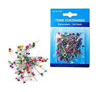 BP 100 Bunte Perlkopfstecknadeln Perlkopf - Stecknadeln Nadeln Perle
