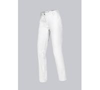 BP 1734-130-0021-38l Frauen-Chinos, mit Taschen, 205,00 g/m² Reine Baumwolle, weiß, 38l