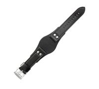 BPBZUTUMDZ Atmungsaktive, hautfreundliche Leder-Uhrenarmbänder, passend for Fossil Ch2564 Ch2565 Ch2891 Ch3051 Serie, Armband 22 mm(Black(PW)-Steel-K8)