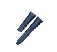 BPBZUTUMDZ Passend for Maurice Lacroix PT6148 PT6158 PT6168 24 mm schwarzes Lederarmband, Uhrenzubehör, Hautleder(DARK BLUE,20mm)