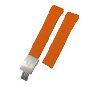BPBZUTUMDZ Passend for Tissot, passend for T-TOUCH T013 T048 T047 T033T04, 21 mm weiches Silikon-Gummi-Uhrenarmband, Sportuhrenarmband, T091, T013420A(Orange Silver)