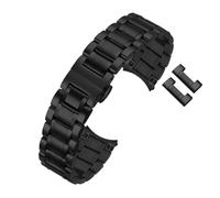 BQAXUREW EDVENA Uhrenarmband Aus Massivem Edelstahl, Kompatibel Mit Armani Ar5889 5890 5905 5920, Herren- Und Damenarmband, 18 20 22 23 24 Mm(Black,18mm)