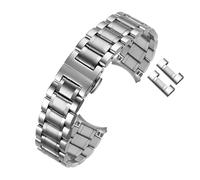 BQAXUREW EDVENA Uhrenarmband Aus Massivem Edelstahl, Kompatibel Mit Armani Ar5889 5890 5905 5920, Herren- Und Damenarmband, 18 20 22 23 24 Mm(Silvery,18mm)