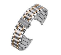 BQAXUREW EDVENA Uhrenarmband Aus Massivem Edelstahl, Kompatibel Mit Armani Ar5889 5890 5905 5920, Herren- Und Damenarmband, 18 20 22 23 24 Mm(Silvery Rose Gold,23mm)