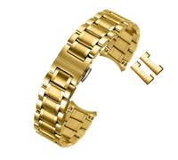 BQAXUREW EDVENA Uhrenarmband Aus Massivem Edelstahl, Kompatibel Mit Armani Ar5889 5890 5905 5920, Herren- Und Damenarmband, 18 20 22 23 24 Mm(Golden,20mm)