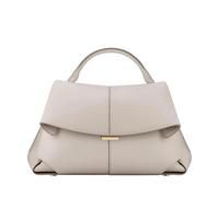 BQWXIEC Lederhandtasche, Umhängetasche für Damen, Hobo-Tasche, echtes Leder, Schultertasche, luxuriöse Designer-Umhängetasche (Chalk White,one Size)