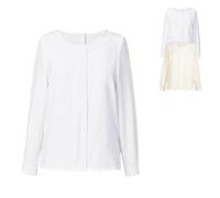 BR800 Brook Taverner Riola Bistro-Bluse Kurzarm für Damen Cream 14 (42)