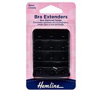 Hemline Damen Bra Back BH-Extender, Schwarz, 50mm