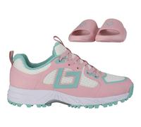 Brabo Shoe Tribute Hellrosa/Aqua + Slides 41 Pink/Blau