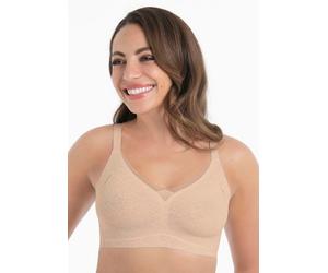 Bralette ANITA SINCE 1886, Damen, Gr. XS, N-Gr, beige (smart rose), Obermaterial: 64% Polyamid, 36% Elasthan, unifarben, BHs Bralette, Verstellbare Träger, sportlich leichter Mesh Abschluss im Dekolle