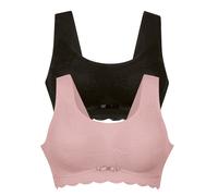 Anita - Essential Lace - Bralette - 2er Pack (M Rosewood / schwarz)