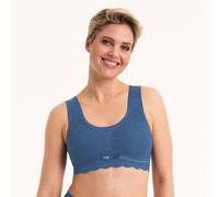 Bralette ANITA SINCE 1886 "Essential Lace", Damen, Gr. XS, N-Gr, blau (blau heaven), Stoff, Obermaterial: 61% Polyamid, 39% Elasthan, Mesh, gemustert, unifarben, bequem, BHs Bralette, mit Spitze, hera