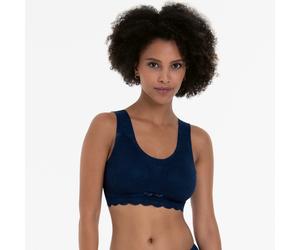 Bralette ANITA SINCE 1886 "Essential Lace", Damen, Gr. XXL, N-Gr, blau (maritim bl), Stoff, Obermaterial: 61% Polyamid, 39% Elasthan, Mesh, gemustert, unifarben, bequem, BHs Bralette, mit Spitze, hera