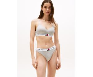 Bralette-BH "BRALETTE LIFT", Damen, Gr. M (38), N-Gr, grau (light grau), Jersey, Obermaterial: 90% Baumwolle, 10% Elasthan, TOMMY HILFIGER UNDERWEAR, kontrastfarbene Details, meliert, Basic, körpernah