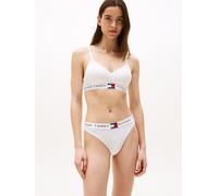 Bralette-BH "BRALETTE LIFT", Damen, Gr. XL (42/44), N-Gr, weiß, Jersey, Obermaterial: 90% Baumwolle, 10% Elasthan, TOMMY HILFIGER UNDERWEAR, unifarben, Basic, körpernah, BHs, mit kontrastfarbenen Deta