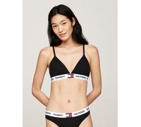 Tommy Hilfiger Damen Triangel BH Triangle mit Logobund, Schwarz (Black), XL