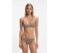 Bralette-BH HUGO UNDERWEAR "SHADOW", Damen, Gr. S, N-Gr, medium braun 218, Jersey, Obermaterial: 83% Polyamid, 17% Elasthan, BHs, aus Stretch-Jersey mit Leoparden-Print (10232918-S) medium braun 218