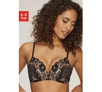 Bralette-BH JETTE, Damen, Gr. 75, Cup D, schwarz (schwarz, karamell), Obermaterial: 49% Polyamid, 44% Polyester, 7% Elasthan, BHs (85638934-75) schwarz, karamell
