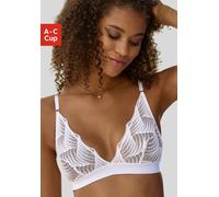 Bralette LASCANA "Marla" Gr. 70, Cup D, weiß Damen BHs (25686865-70) weiß