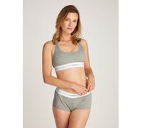 Bralette-BH "LIGHTLY LINED BRALETTE", Damen, Gr. M (38), N-Gr, grau, Feinripp, Obermaterial: 55% Baumwolle, 37% Modal, 8% Elasthan, CALVIN KLEIN UNDERWEAR, meliert, Basic, körpernah, BHs, mit Rippenst