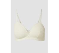 Bralette-BH mit frontaler Zierschleife und graphischer Spitze 75A creme 6010813.1493.75A