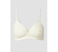 Bralette-BH mit frontaler Zierschleife und graphischer Spitze 85B creme 6010813.1493.85B
