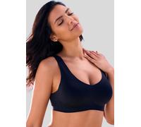 Bralette-BH NUANCE, Damen, Gr. XS (32/34), N-Gr, schwarz, Microtouch, Obermaterial: 82% Polyamid, 18% Elasthan, Basic, BHs, Basic Dessous, seamless, ohne Bügel mit herausnehmbaren Kissen (85780619-XS)