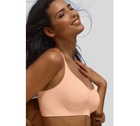 Bralette-BH NUANCE, Damen, Gr. L (42), N-Gr, orange (peach), Microtouch, Obermaterial: 82% Polyamid, 18% Elasthan, Basic, BHs, SEAMLESS ohne Bügel, mit herausnehmbarem Push-up-Kissen, Basic Dessous (4