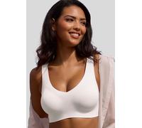 Bralette-BH NUANCE, Damen, Gr. XL (48/50), N-Gr, weiß, Microtouch, Obermaterial: 82% Polyamid, 18% Elasthan, Basic, BHs, Basic Dessous, seamless, ohne Bügel mit herausnehmbaren Kissen (90788630-XL) we